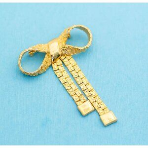 Vintage Geometric Ribbon Brooch N22